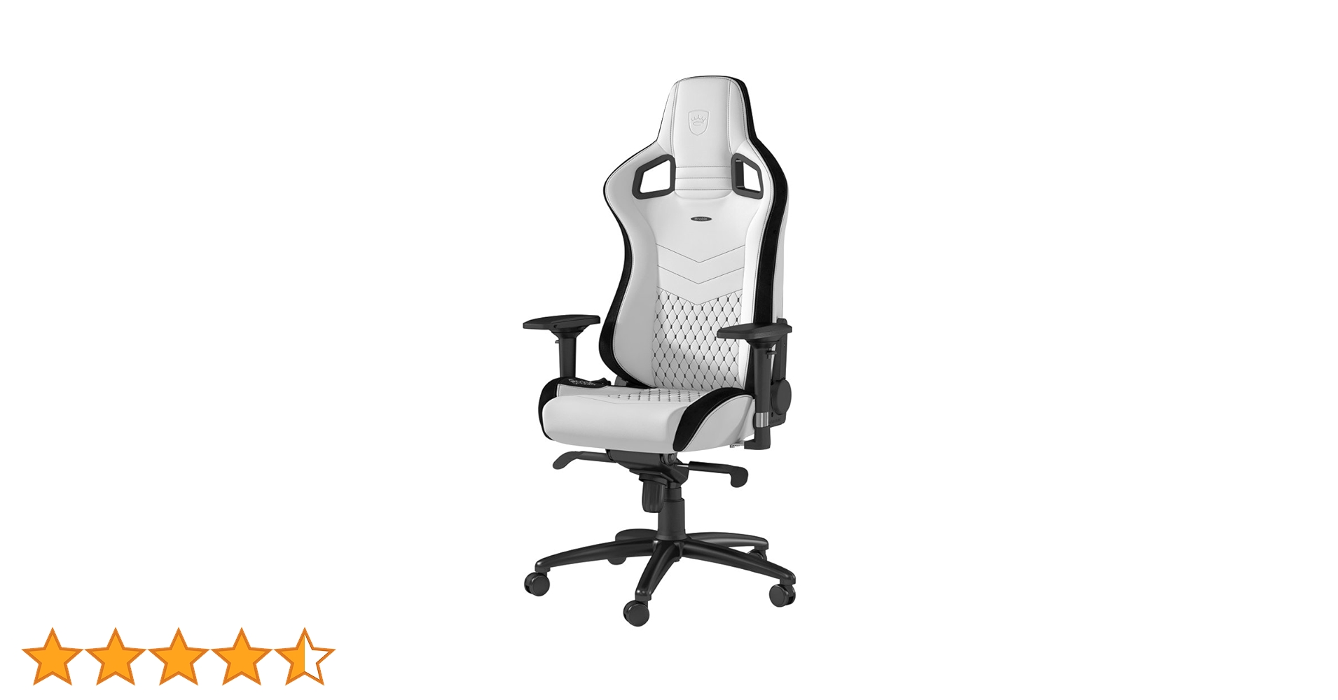 [バッジ] Noblechairs EPICシリーズ　プレミアムホワイト noblechairs ゲーミングチェア｜EPIC - Premium White｜NBL-PU